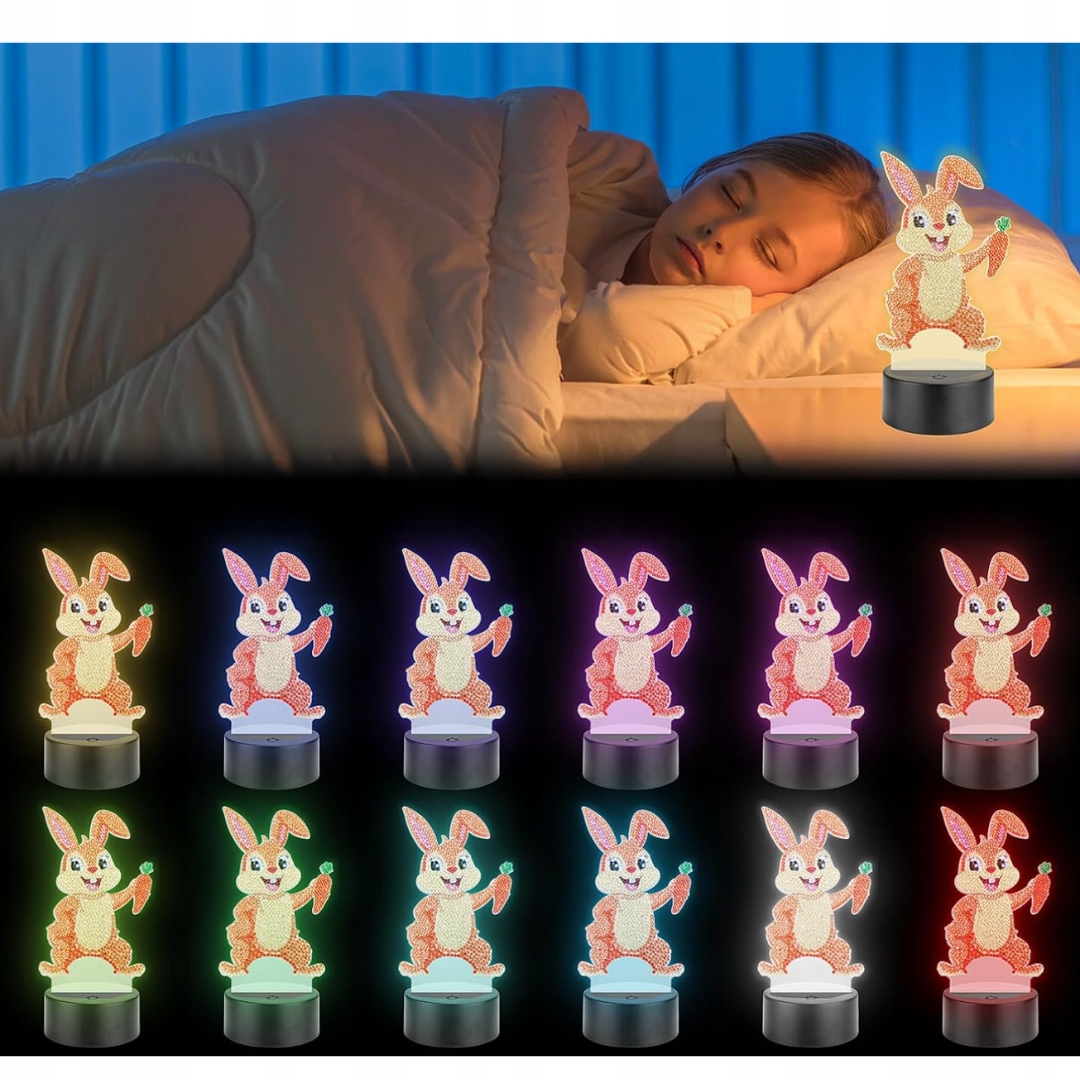 Homgaty Zestaw do Majsterkowania dla Dziewczynek 5-12 Lat Lampka Nocna LED - obrazek 9