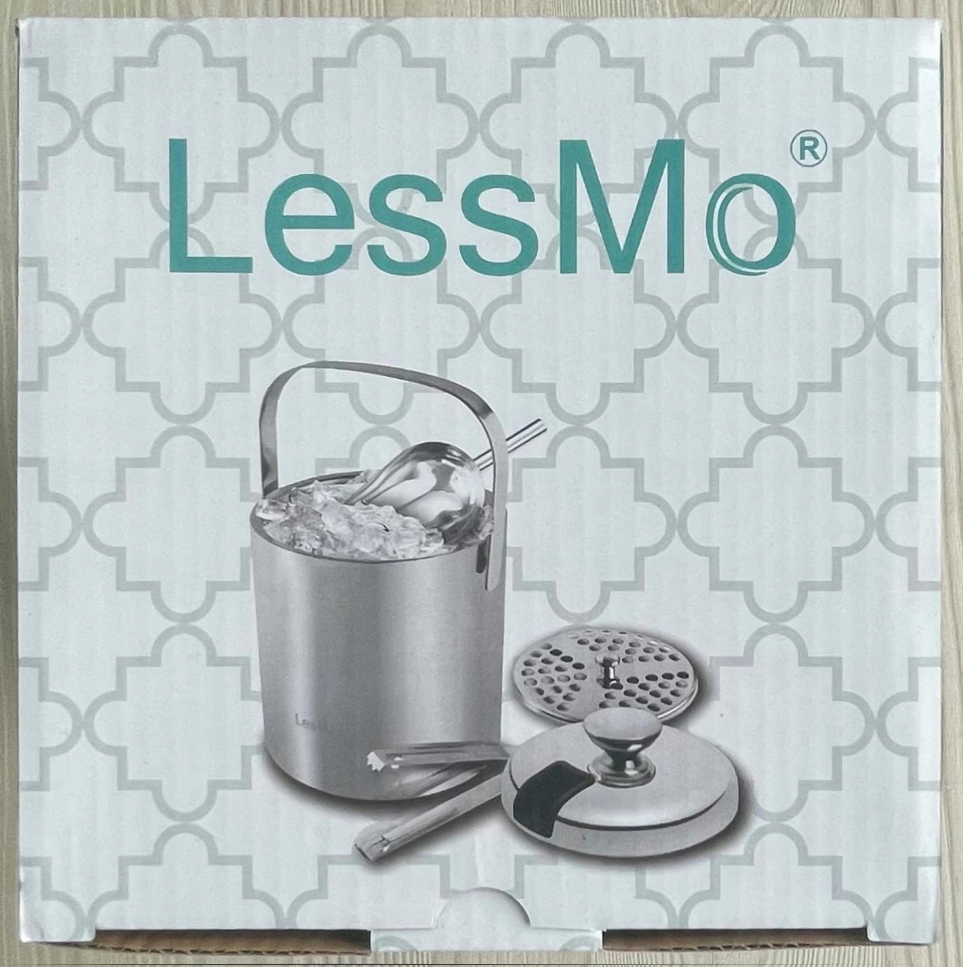 POJEMNIK WIADRO NA LÓD ZE STALI NIERDZEWNEJ 1.5L MISKA KOSTKI LODU SZAMPAN - obrazek 9