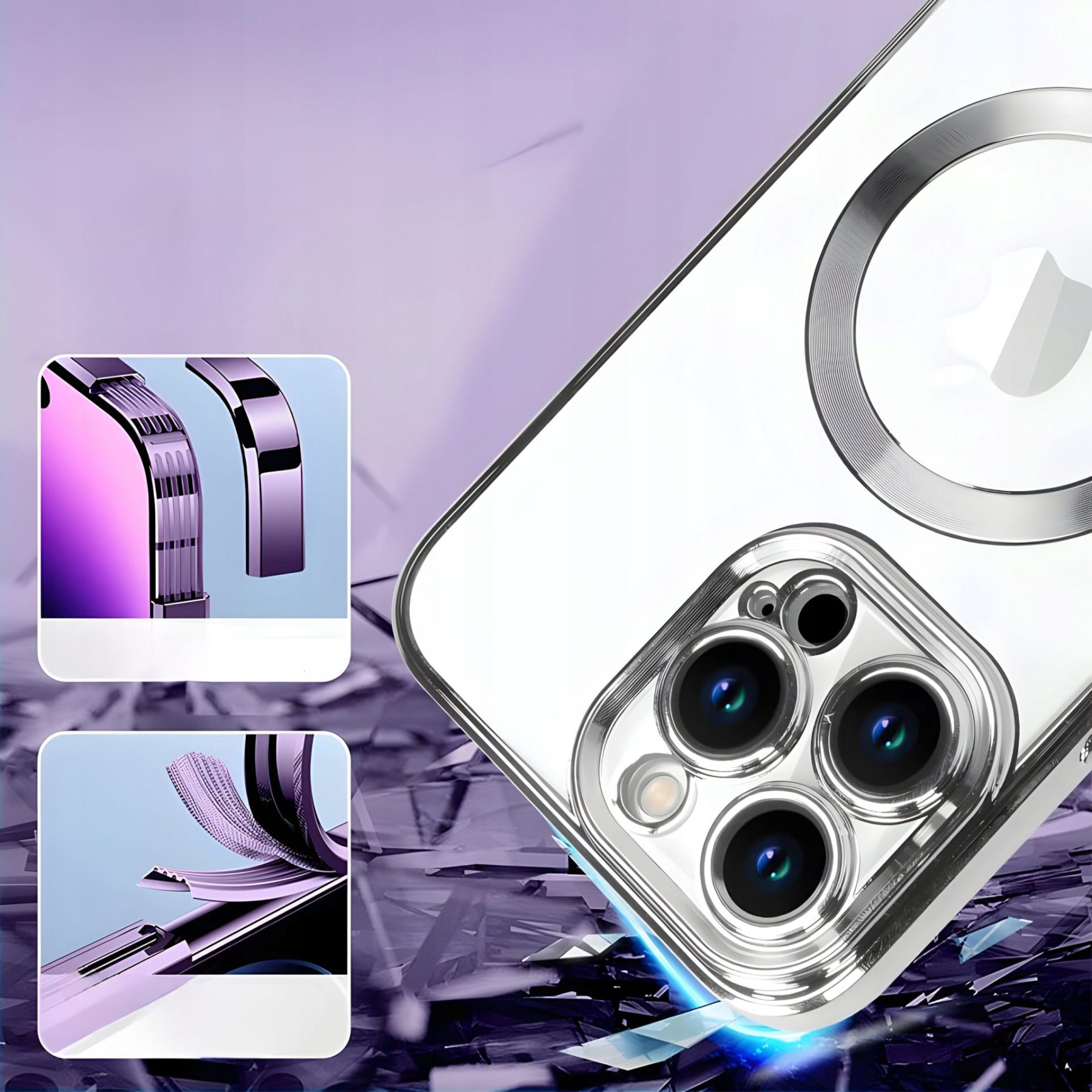 ETUI APPLE IPHONE 15 PRO CASE MAGSAFE OBUDOWA PLECKI COVER POKROWIEC FUTERA - obrazek 3