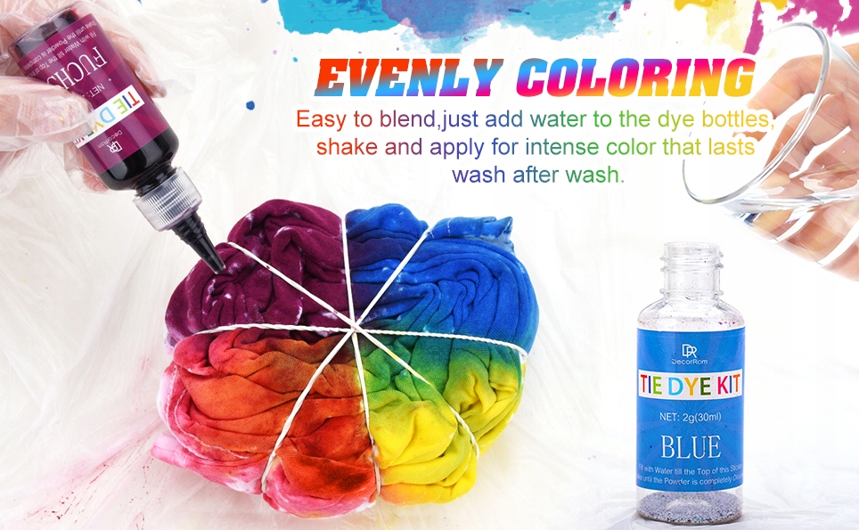 Kompletny Zestaw Farb Tekstylnych 40 Kolorów DIY Rękodzieło Ubrania 40x30ml - obrazek 9