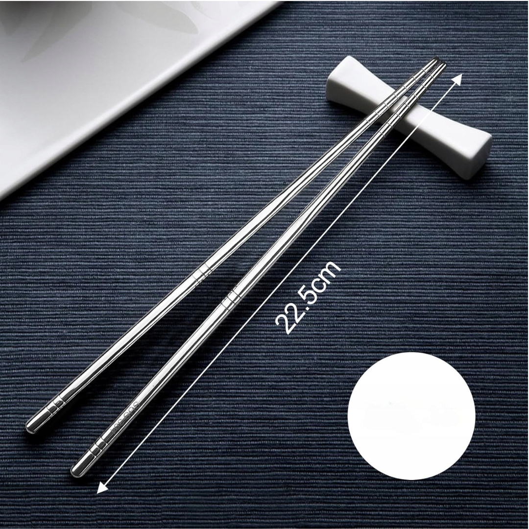 5 par Pałeczki ze stali nierdzewnej 304 szare, można myć w zmywarce - obrazek 2