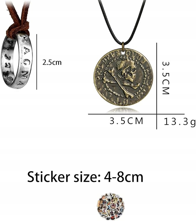 Zestaw 29 szt. biżuterii Drake naszyjnik, bransoletka, brelok styl hip-hop - obrazek 3