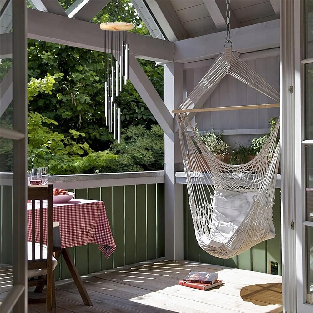 59 CM | DZWONKI WIETRZNE OGRODOWE Z METALOWYMI RURKAMI | DZWONEK WIETRZNY - obrazek 8