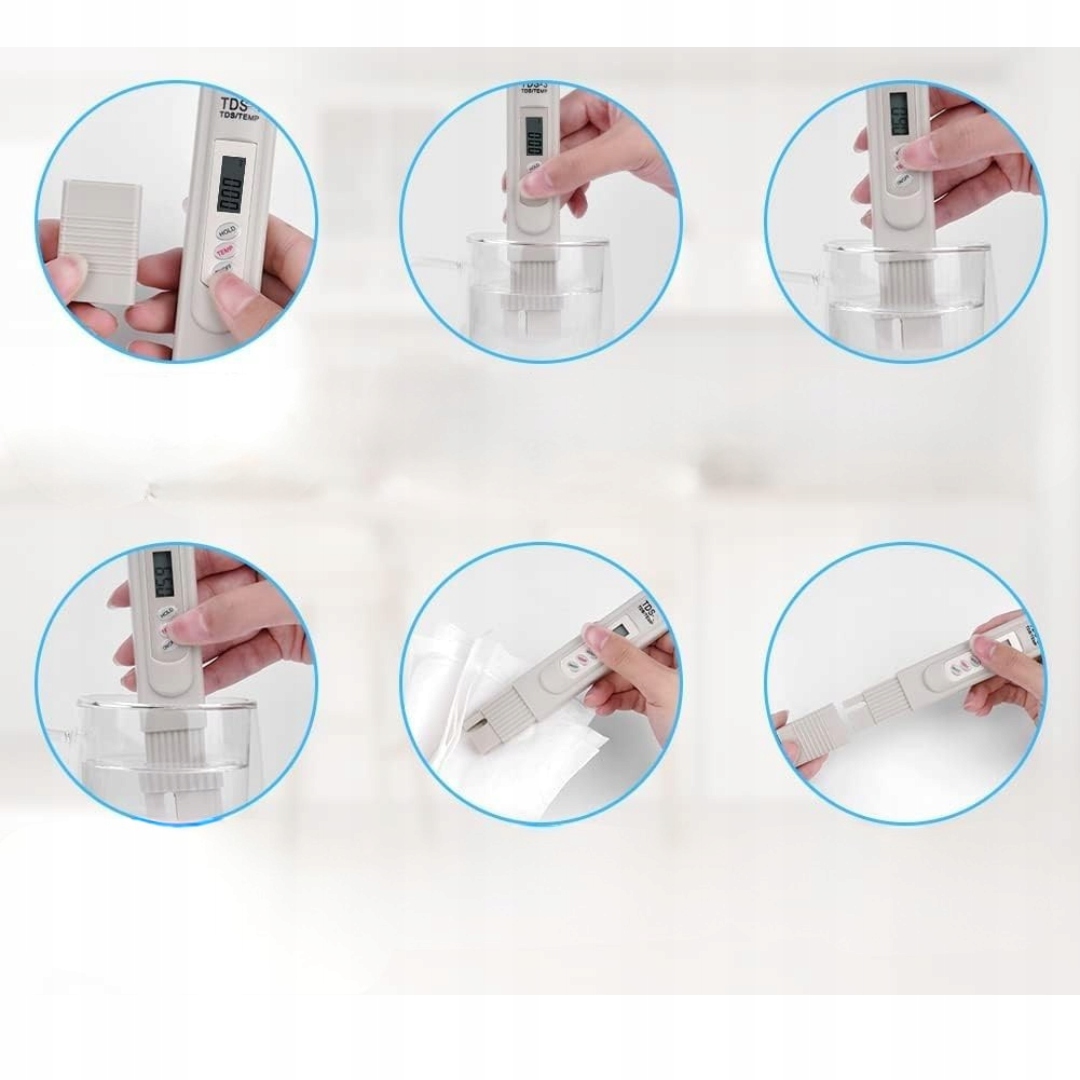 Tester jakości wody - miernik czystości wody PPM Tester wody TDS/Temp 2 w 1 - obrazek 3