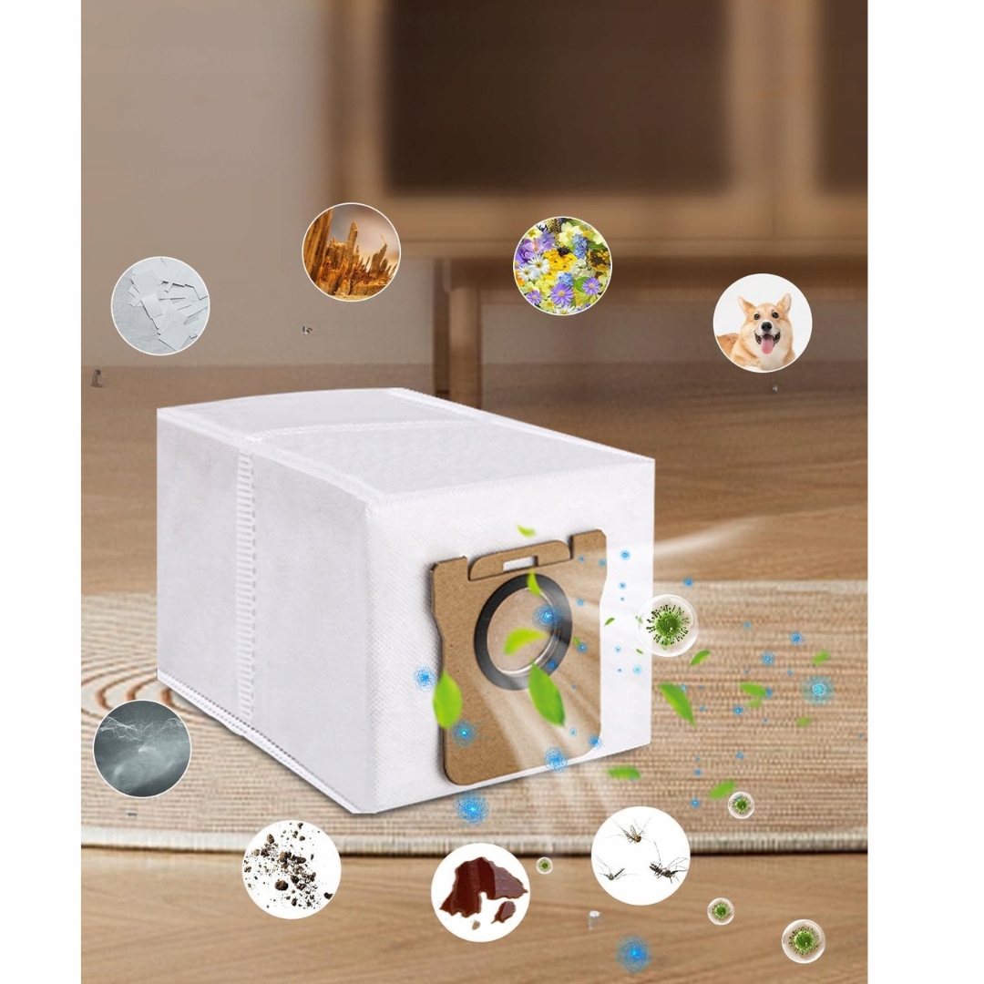 Zestaw 14 worków do odkurzacza Dreame L10s Ultra / L20 Ultra / Xiaomi X10+ - obrazek 2