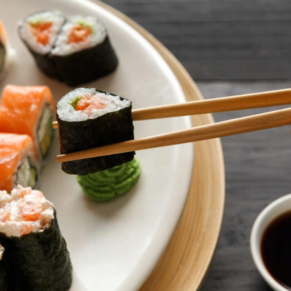 Zestaw 5 Par Japońskich Pałeczek Drewnianych Wielokrotnego Użytku, Lekkie - obrazek 11