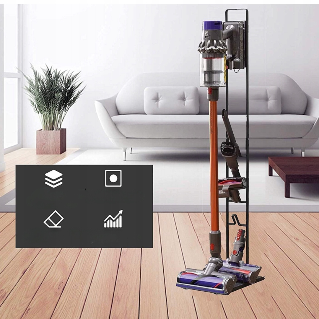 Stojak do odkurzacz dyson v7 v8 v10 v11 v12 v15 gen5 wieszak stelaż uchwyt - obrazek 3