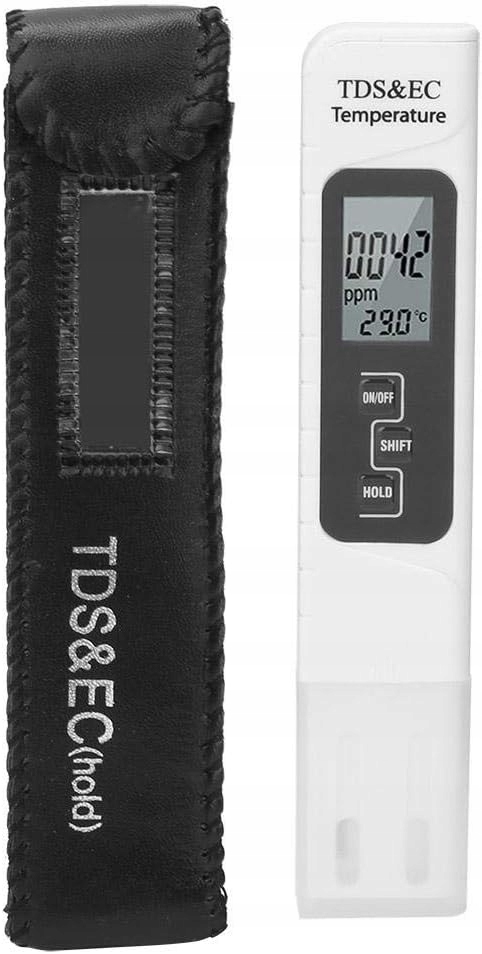Tester jakości wody 3w1: TDS, przewodność, temperatura do domu i przemysłu