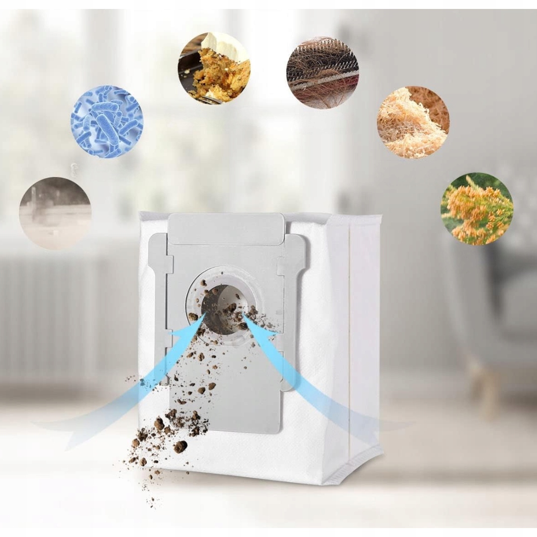 12 Worków do Odkurzacza iRobot i7, i7+, S9, J7 - Filtracja, Kompatybilność - obrazek 5