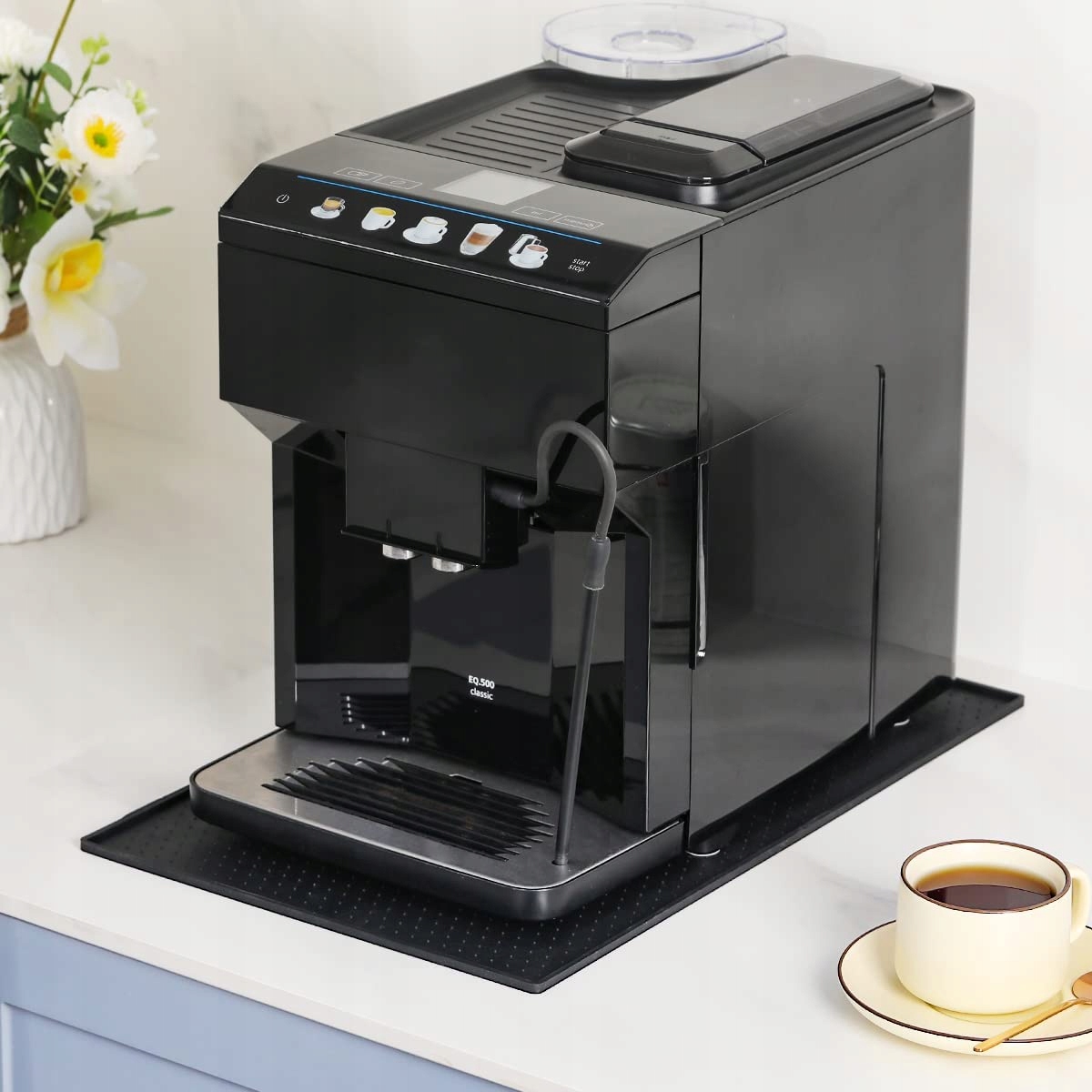 MATA STOŁOWA PODKŁADKA ANTYPOŚLIZGOWA POD EKSPRES CZARNY 30 CM X 48 CM - obrazek 9