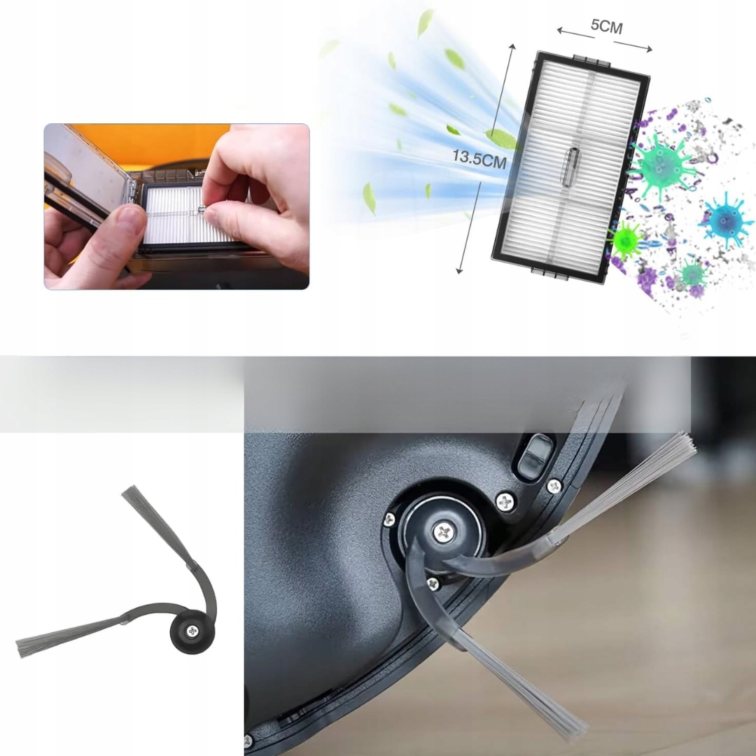 Akcesoria do Roborock Saros szczotki, filtry, worki, mopy, części zamienne - obrazek 5