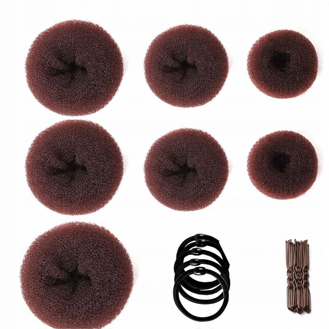 ZESTAW DO ROBIENIA KOKÓW | ELASTYCZNE GUMKI DO WŁÓSÓW | SPINKI | 32 SZT - obrazek 14