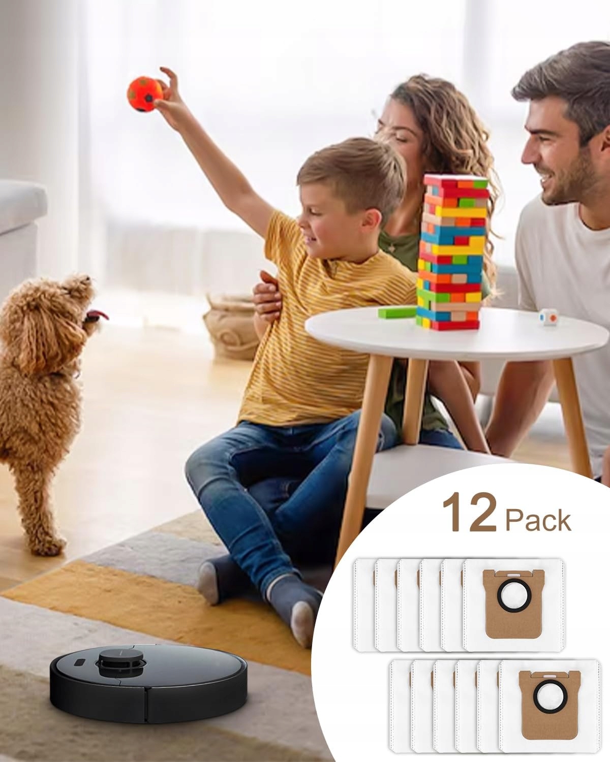 12 worków do Dreame L10s/L10/L20 Ultra 2,5L Zamiennik, Filtracja - obrazek 4