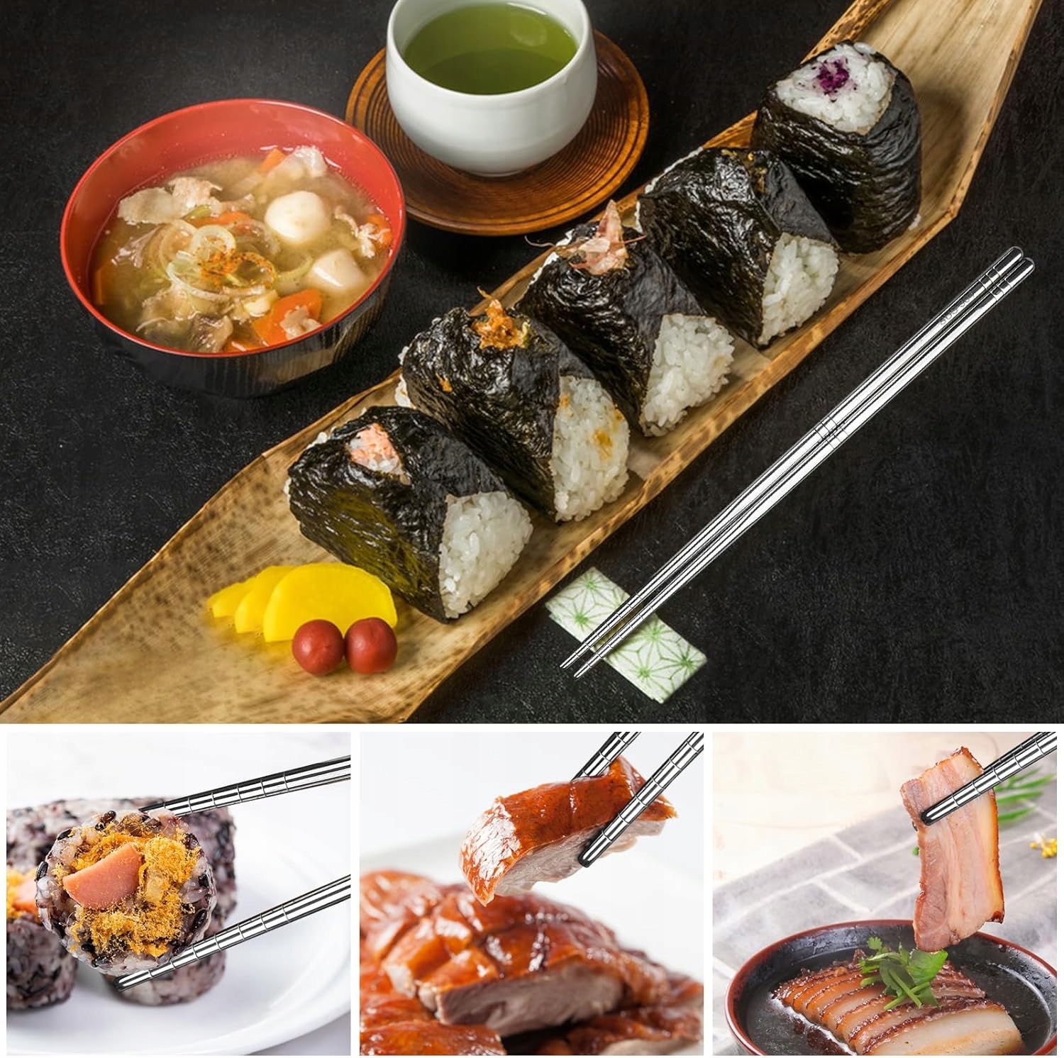 5 par Pałeczki ze stali nierdzewnej 304 szare, można myć w zmywarce - obrazek 7