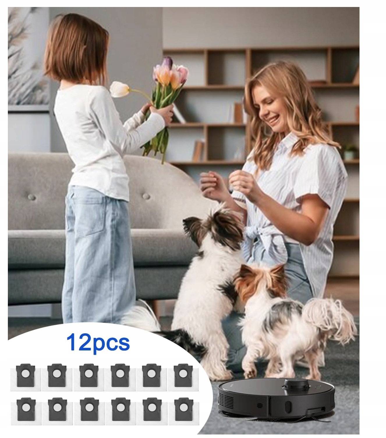 Zapasowe worki do odkurzacza Dreame X40/L10s/X30/S30/S10 12 sztuk - obrazek 5