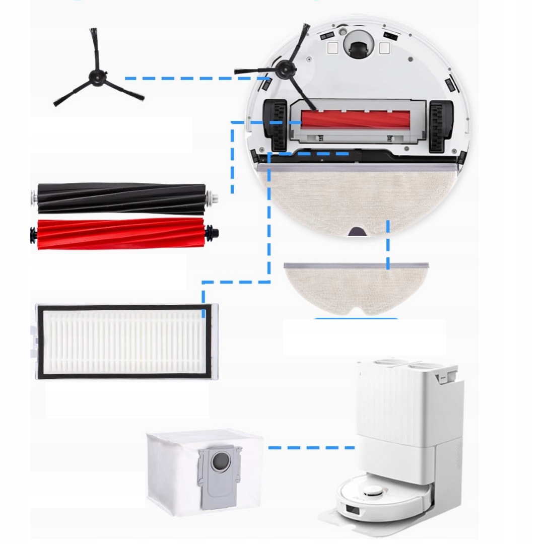Akcesoria do Roborock Q8 Max+/Q8 Max/Q5 Szczotki, filtry, ściereczki, worki - obrazek 5