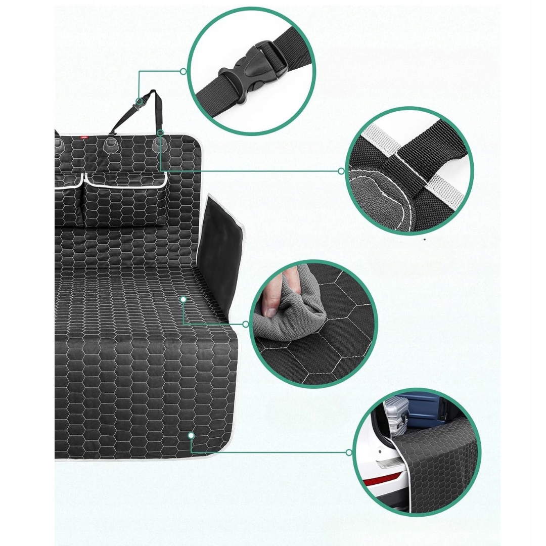 Uniwersalna Mata do Bagażnika dla Psa 185x103x34 Wodoodporna Antypoślizgowa - obrazek 4