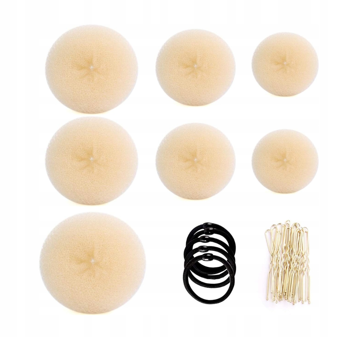 ZESTAW DO ROBIENIA KOKÓW | ELASTYCZNE GUMKI DO WŁOSÓW | SPINKI | 32 SZT - obrazek 9