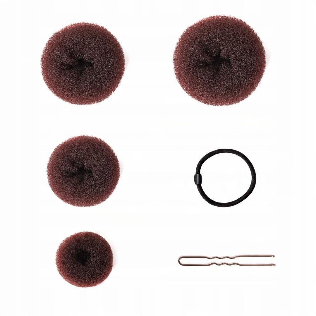 ZESTAW DO ROBIENIA KOKÓW | ELASTYCZNE GUMKI DO WŁÓSÓW | SPINKI | 32 SZT - obrazek 12