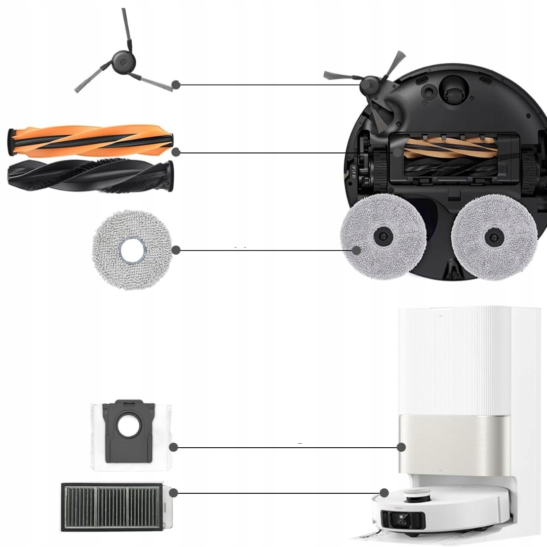 Akcesoria do Dreame X50 Complete/L50 Pro/L40s Pro szczotki, worki, filtry - obrazek 6