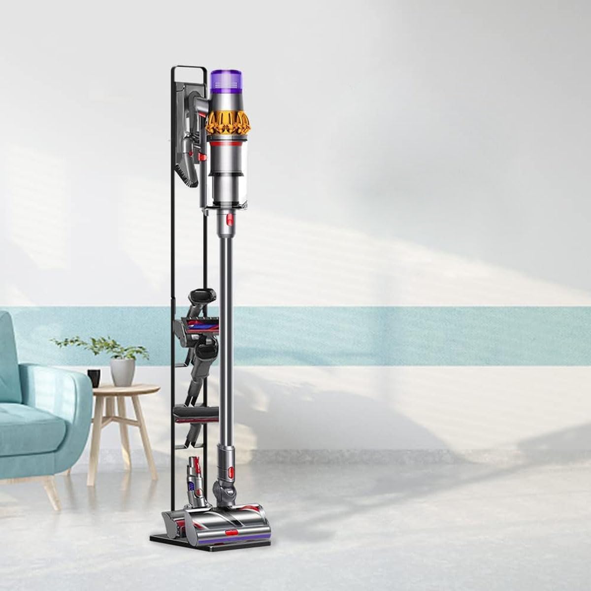 Stojak do odkurzacz dyson v7 v8 v10 v11 v12 v15 gen5 wieszak stelaż uchwyt - obrazek 6