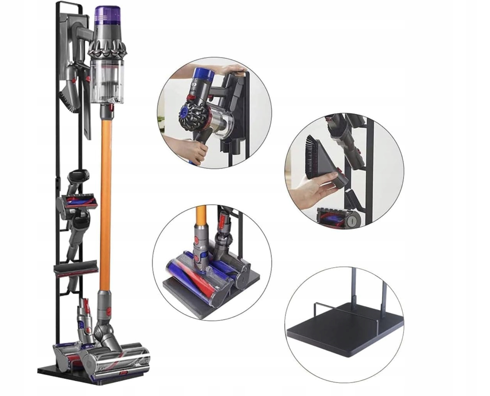 Stojak do odkurzacz dyson v7 v8 v10 v11 v12 v15 gen5 wieszak stelaż uchwyt - obrazek 5