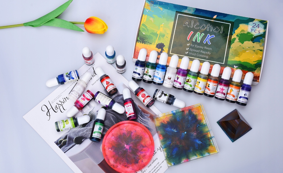 24 szt. BARWNIK DO ŻYWICY EPOKSYDOWEJ | BARWNIKI ALKOHOL | 24 x 10ml - obrazek 7