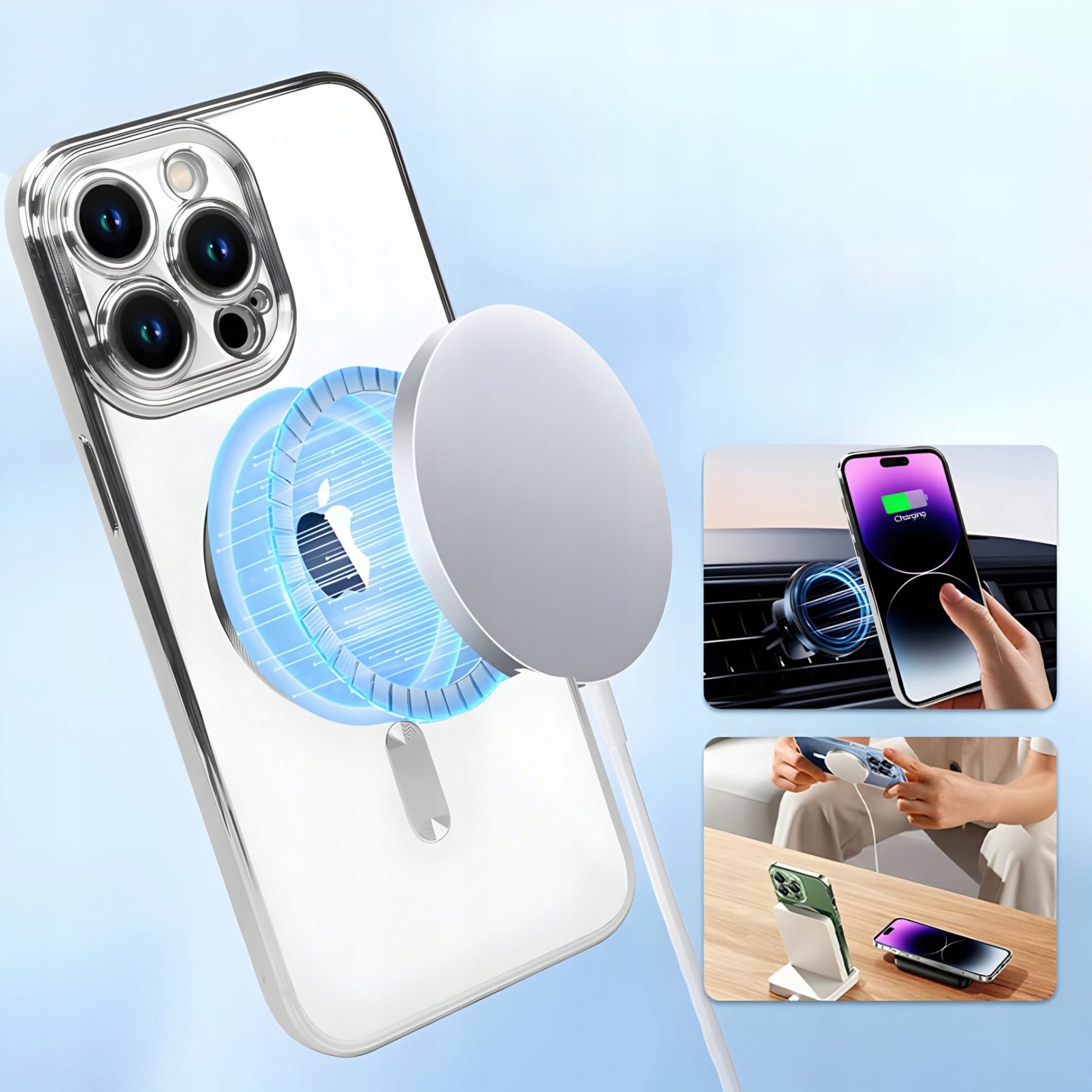 ETUI APPLE IPHONE 15 PRO CASE MAGSAFE OBUDOWA PLECKI COVER POKROWIEC FUTERA - obrazek 7