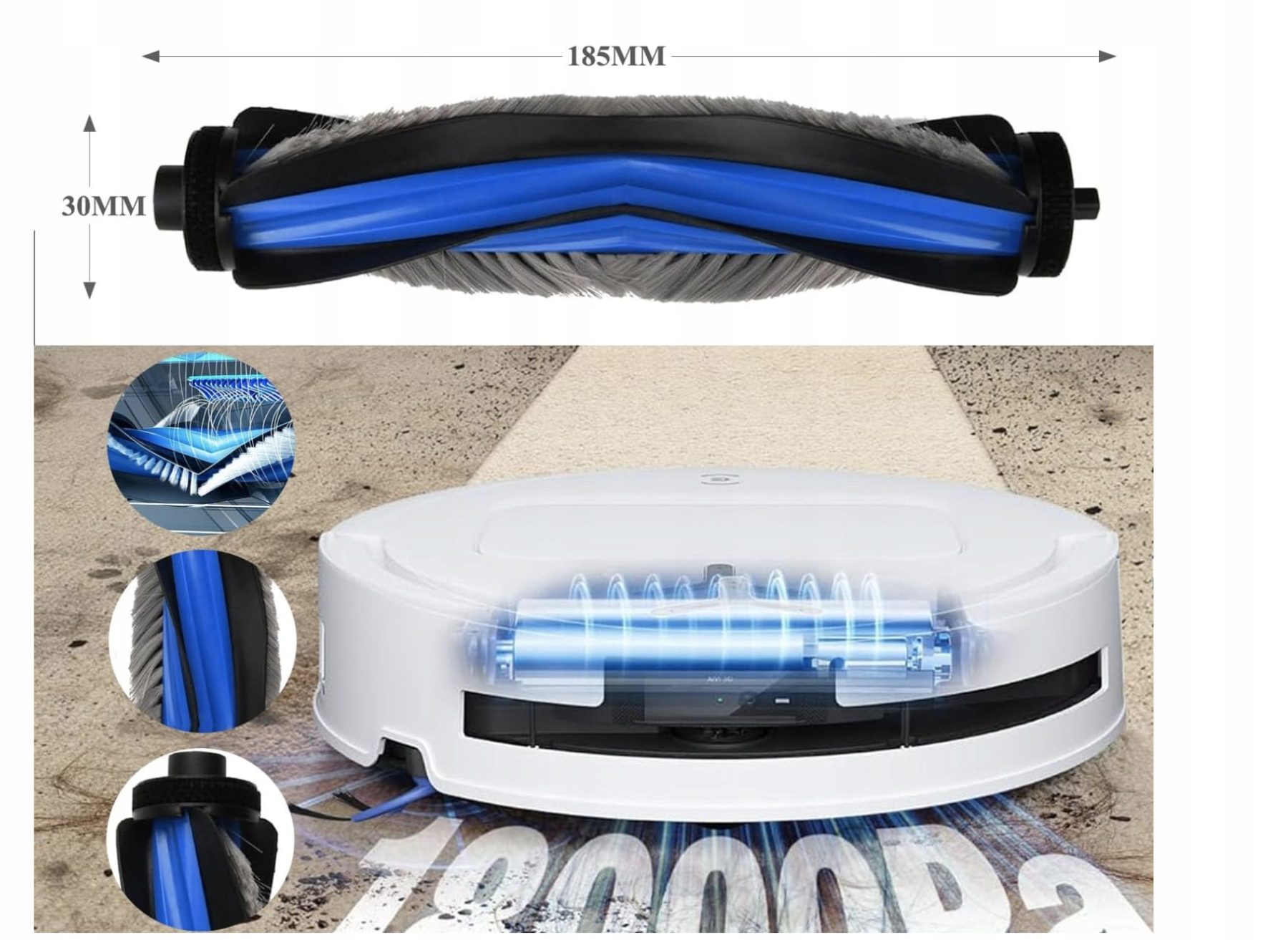 Zestaw akcesoriów do Ecovacs Deebot T80Omni szczotki worki filtry mop 15szt - obrazek 3