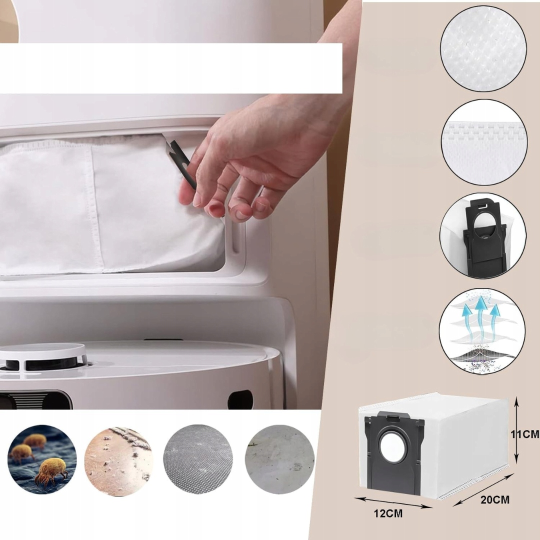 Akcesoria do Dreame X50 Complete/L50 Pro/L40s Pro szczotki, worki, filtry - obrazek 5