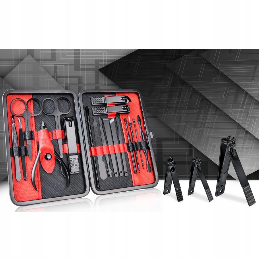 PROFESJONALNY ZESTAW PEDICURE |MANICURE|18 NARZĘDZI DO PIELĘGNACJI PAZNOKCI - obrazek 15