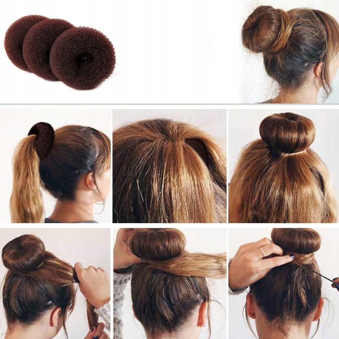 ZESTAW DO ROBIENIA KOKÓW | ELASTYCZNE GUMKI DO WŁÓSÓW | SPINKI | 32 SZT - obrazek 11