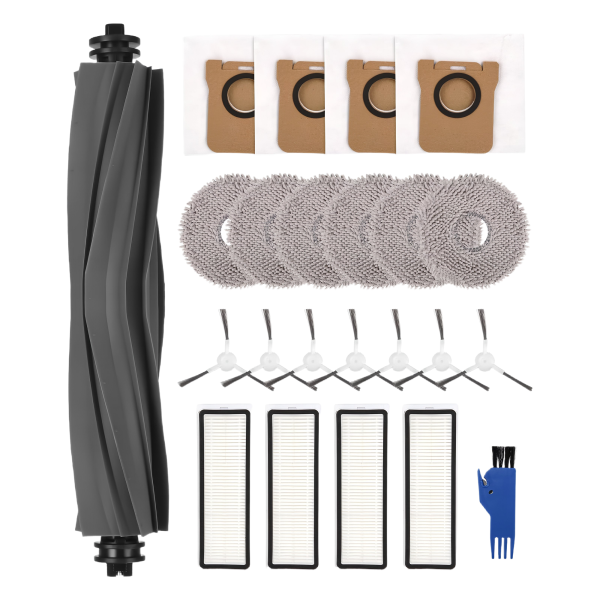 Zestaw akcesoriów do Dreame L10s Ultra: szczotki, filtry, worki, mopy