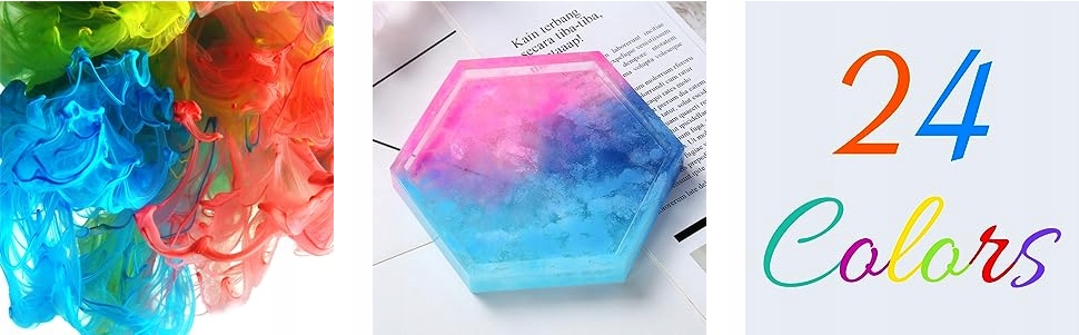 24 szt. BARWNIK DO ŻYWICY EPOKSYDOWEJ | BARWNIKI ALKOHOL | 24 x 10ml - obrazek 8