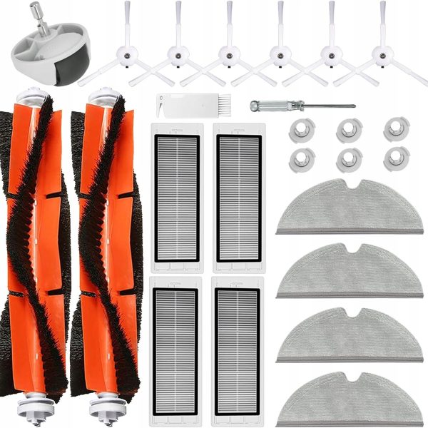 Zestaw akcesoriów Roborock S5/S6: 2 szczotki, 4 filtry, 4 mopy, 6 szczotek