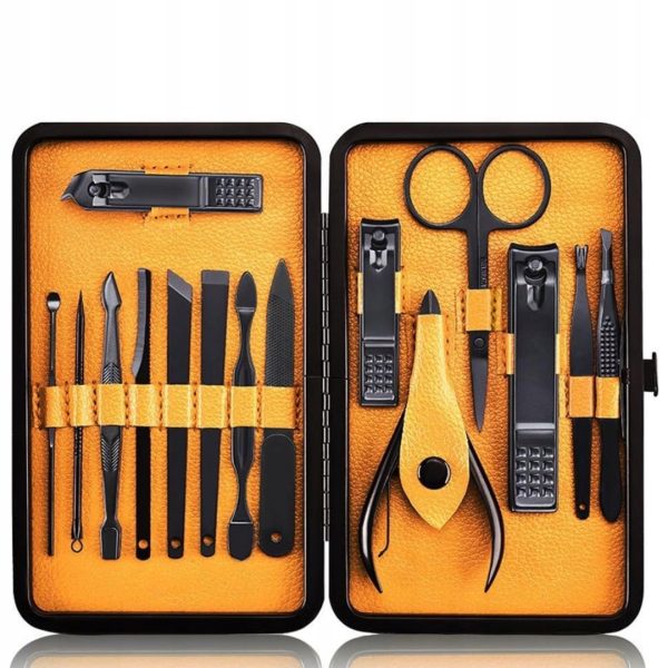 PROFESJONALNY ZESTAW PEDICURE |MANICURE |15 NARZĘDZI| CZYSZCZENIE PAZNOKCI