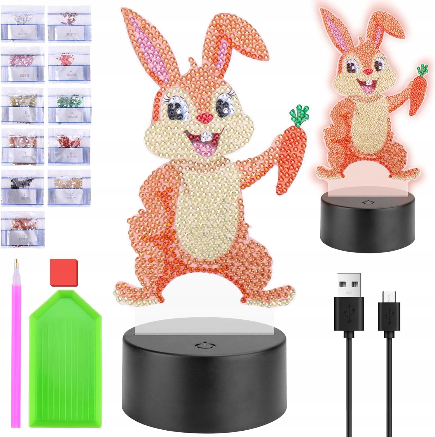 Homgaty Zestaw do Majsterkowania dla Dziewczynek 5-12 Lat Lampka Nocna LED