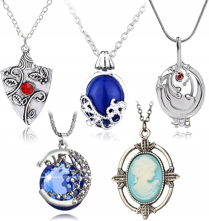 Naszyjnik Wampir Daywalking 5szt Medalion Werbena Katherine Elena Kosmiczny