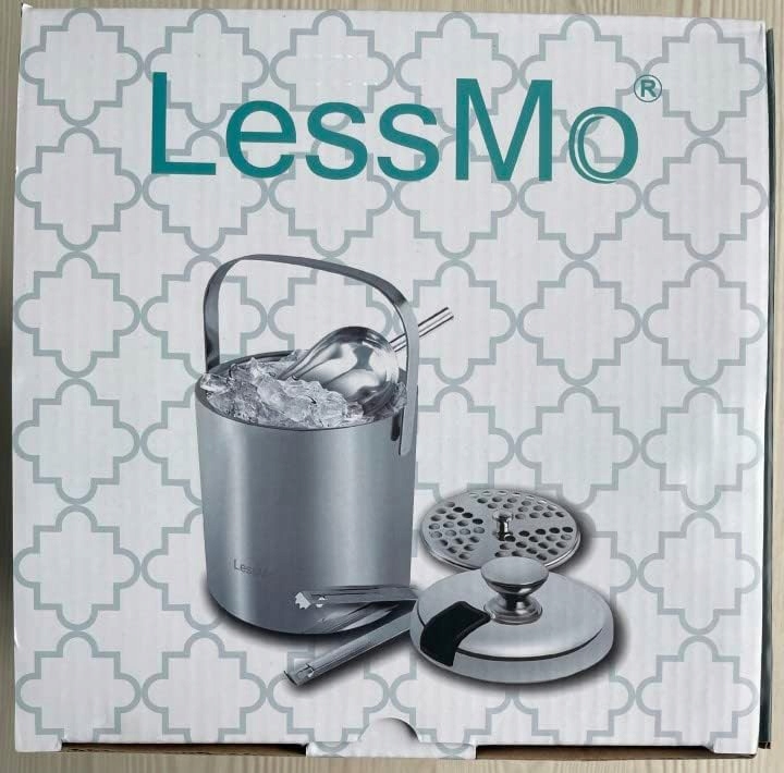 POJEMNIK WIADRO NA LÓD ZE STALI NIERDZEWNEJ 3L MISKA NA KOSTKI LODU SZAMPAN - obrazek 9