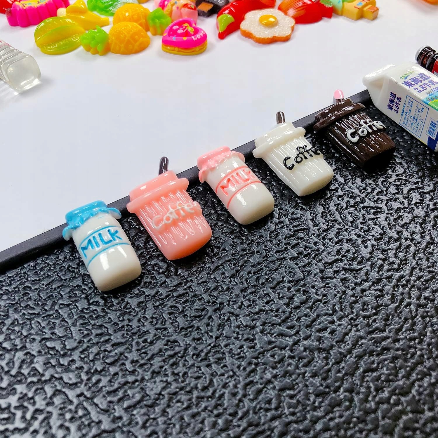 Miniatury spożywcze, napoje, żywica, dekoracje DIY 120 Sztuk - obrazek 7