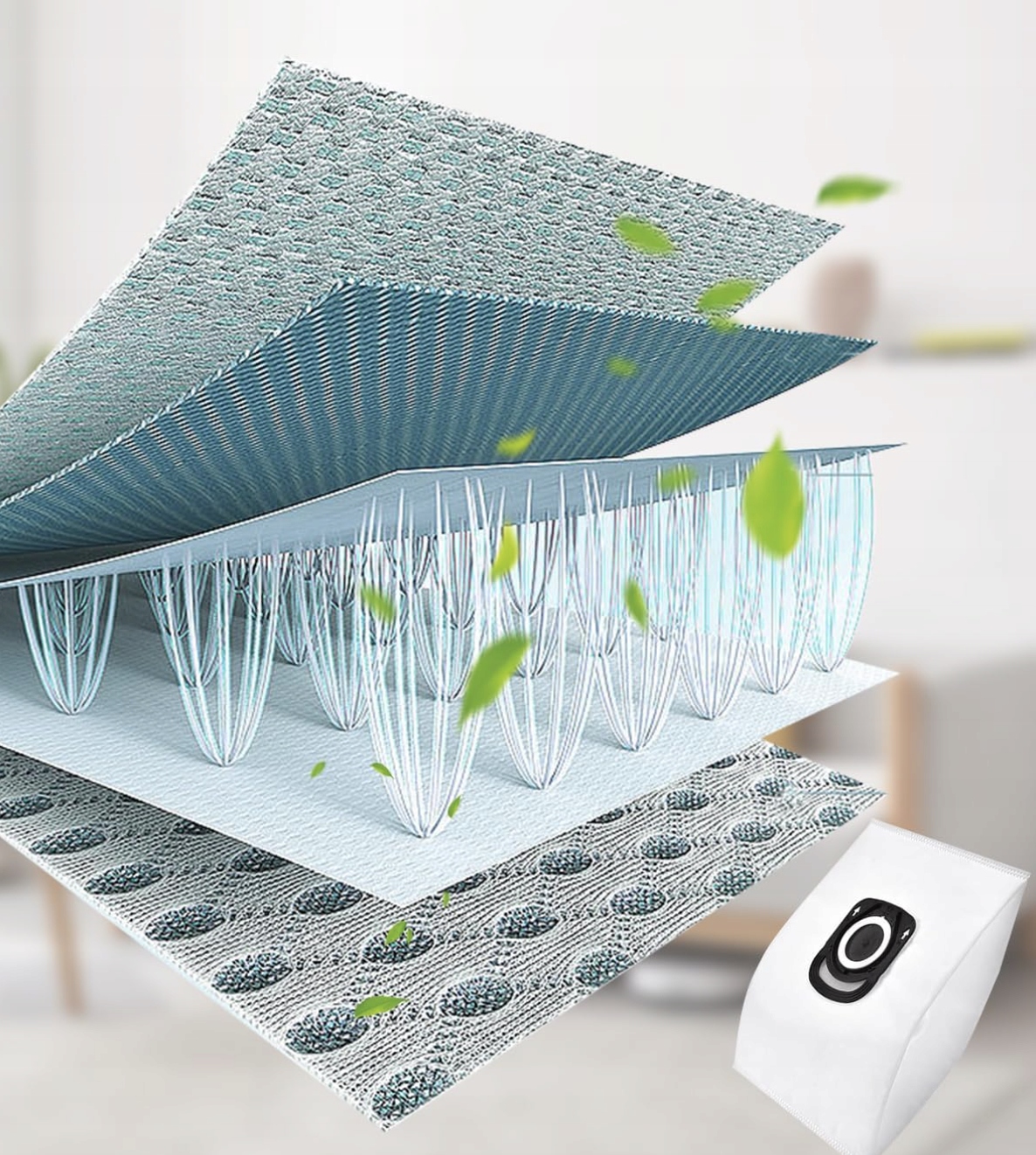 12 Worków Do Odkurzaczy Rowenta Hygiene+ ZR200520 ZR200720 RO64 - obrazek 4