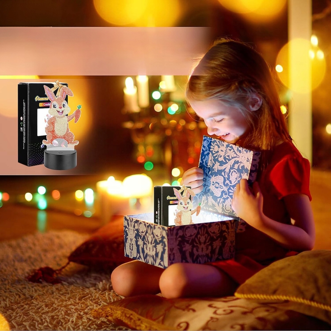 Homgaty Zestaw do Majsterkowania dla Dziewczynek 5-12 Lat Lampka Nocna LED - obrazek 3