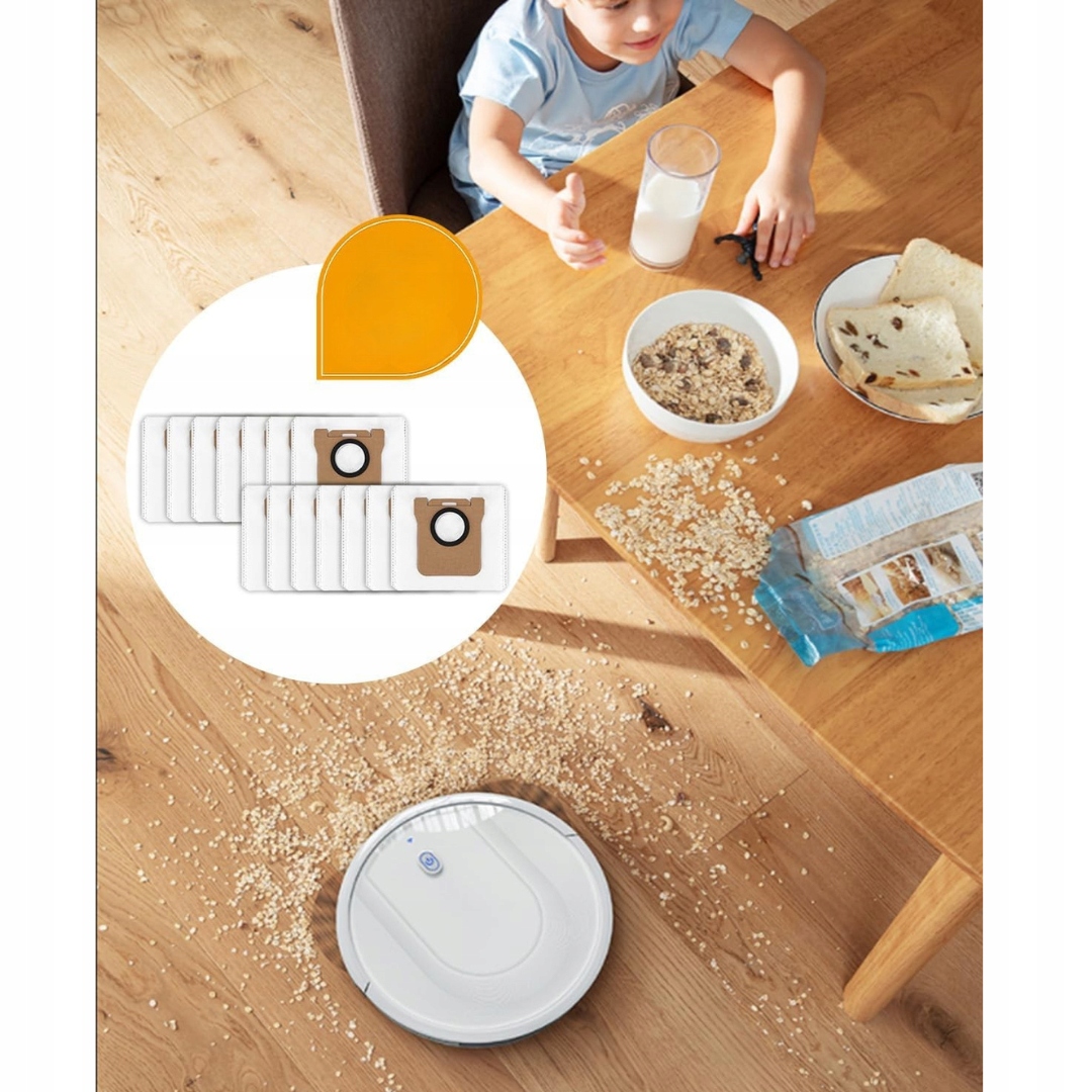 Zestaw 14 worków do odkurzacza Dreame L10s Ultra / L20 Ultra / Xiaomi X10+ - obrazek 6