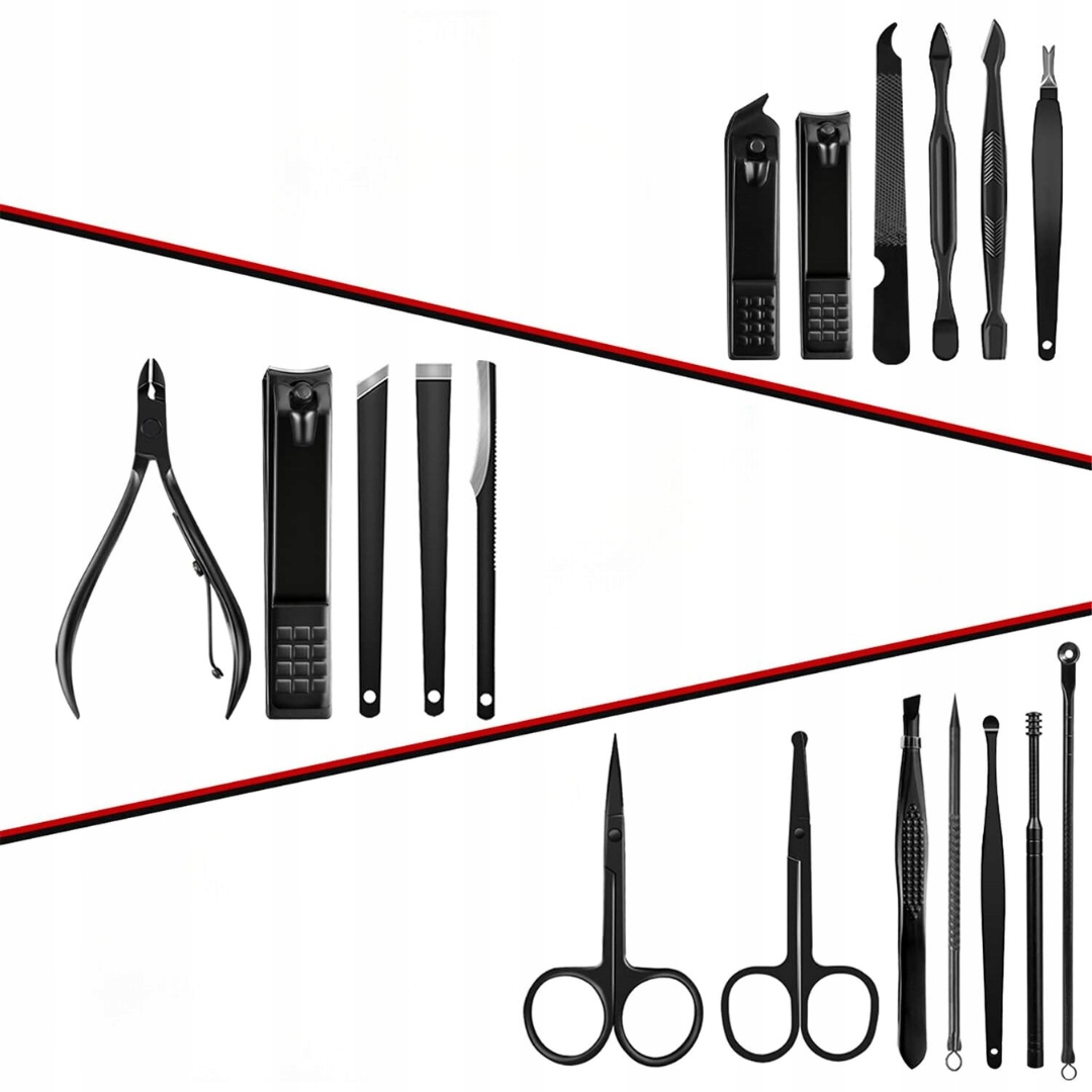 PROFESJONALNY ZESTAW PEDICURE |MANICURE|18 NARZĘDZI DO PIELĘGNACJI PAZNOKCI - obrazek 6