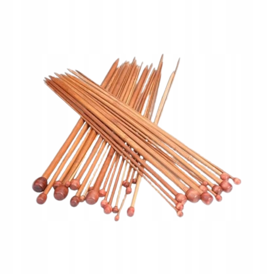 H&S Zestaw igieł bambusowych do robienia na drutach, 36 szt., dla każdego - obrazek 8