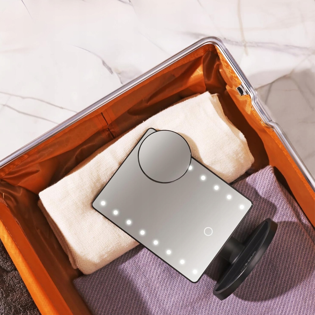 Lusterko Kosmetyczne LED z Powiększeniem 10x - Regulowane i Stylowe - obrazek 6