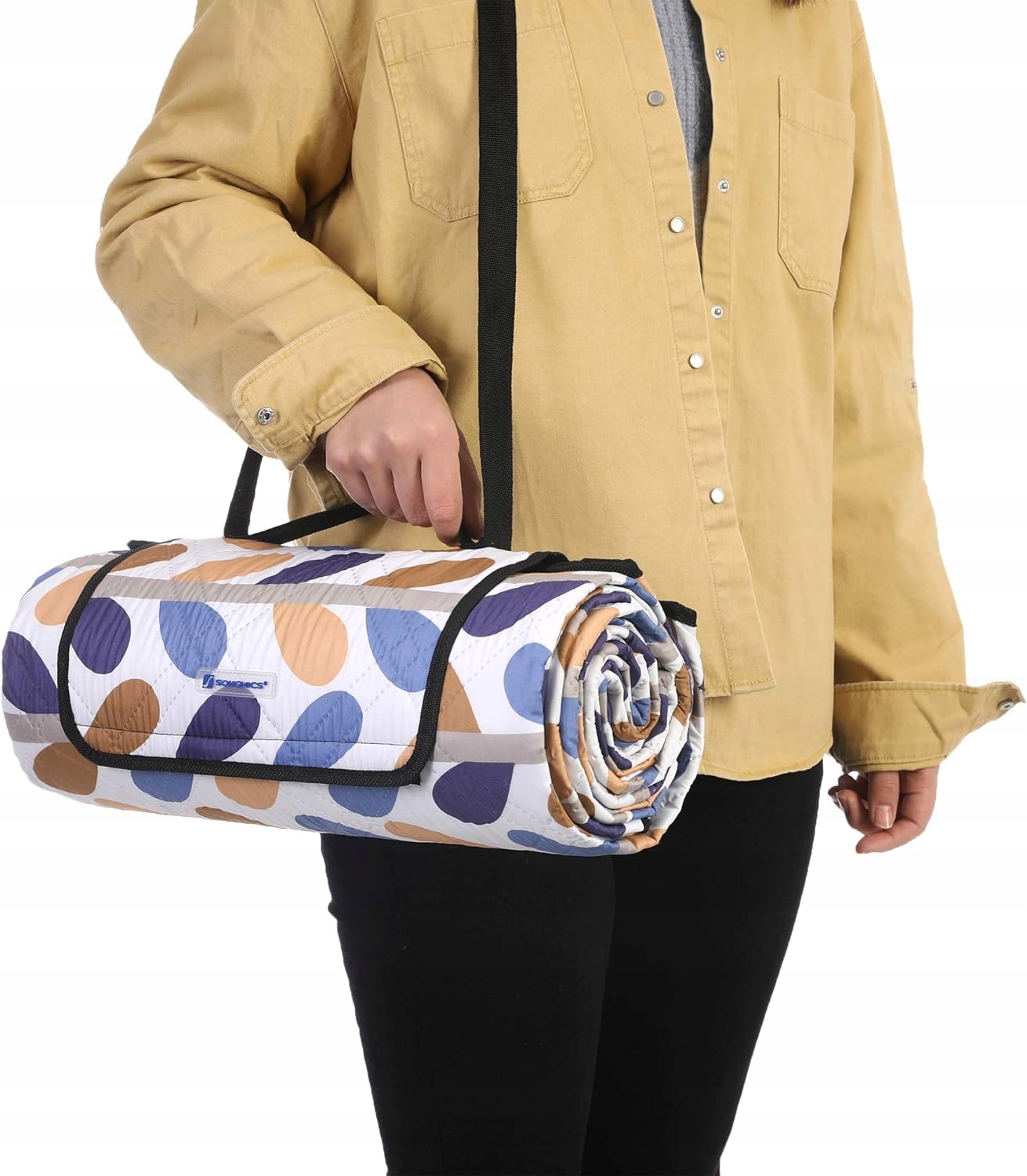 KOC PIKNIKOWY TERMICZNY DUŻY 200x200 cm WODOODPORNY MATA PLAŻOWA PARK GRILL - obrazek 7