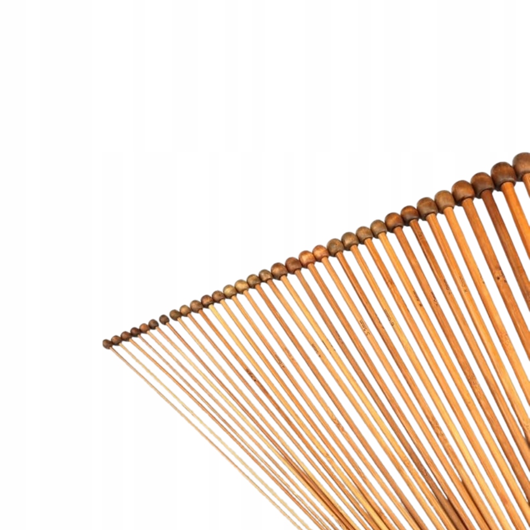 H&S Zestaw igieł bambusowych do robienia na drutach, 36 szt., dla każdego - obrazek 4