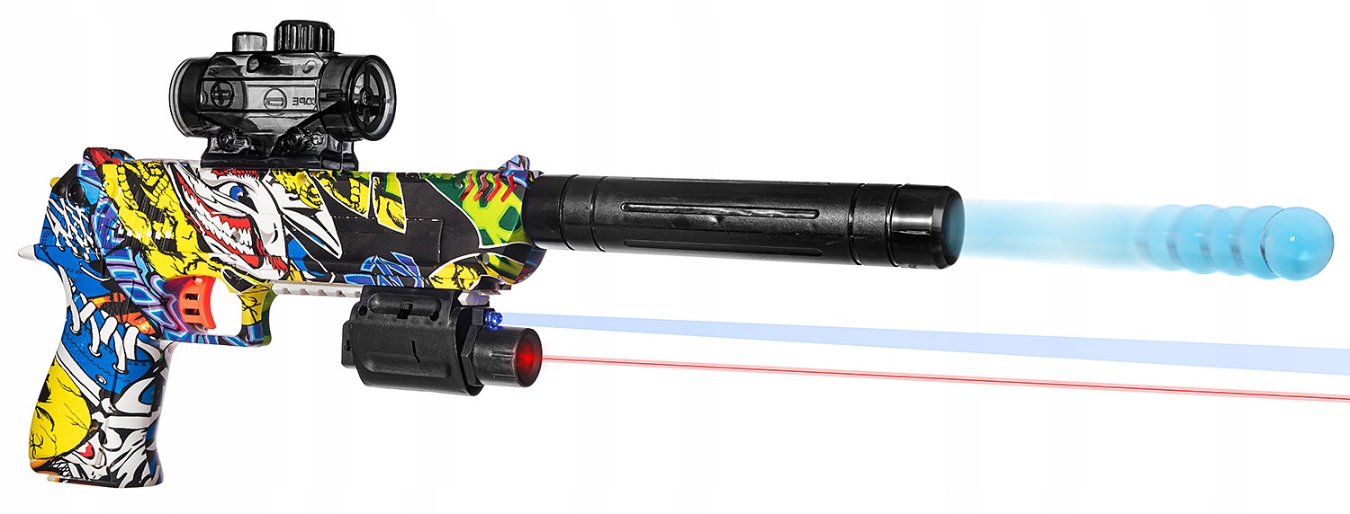 KARABIN PISTOLET | NA KULKI DO AUTOMAT | DEAGLE KULKI + ŻELOWE CS | ZESTAW - obrazek 7