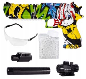 KARABIN PISTOLET|NA KULKI DO AUTOMAT |DEAGLE KULKI + ŻELOWE CS |AKCESORIA